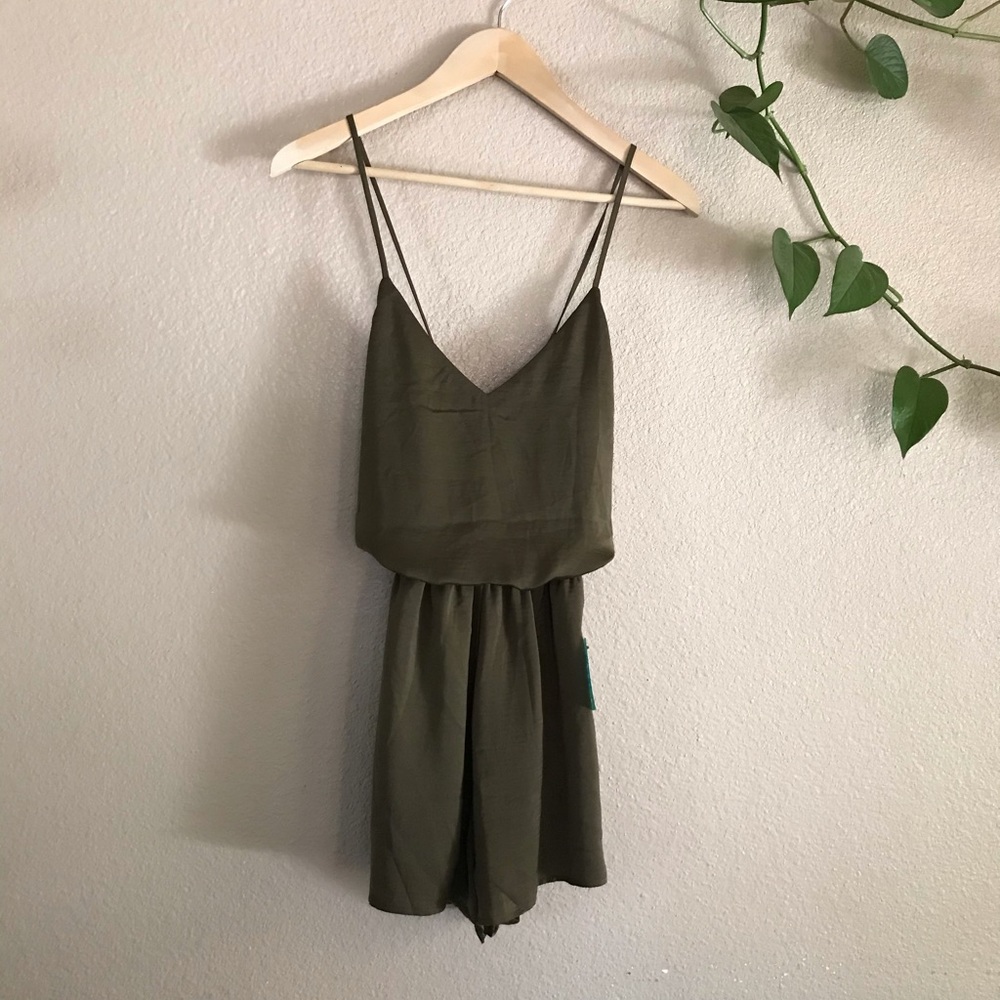 Forever 21 Olive Romper